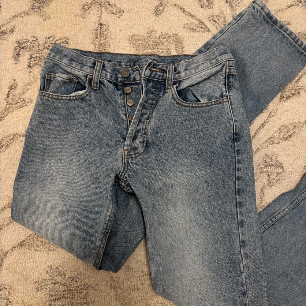 Vintage High-Waisted Blue Jeans